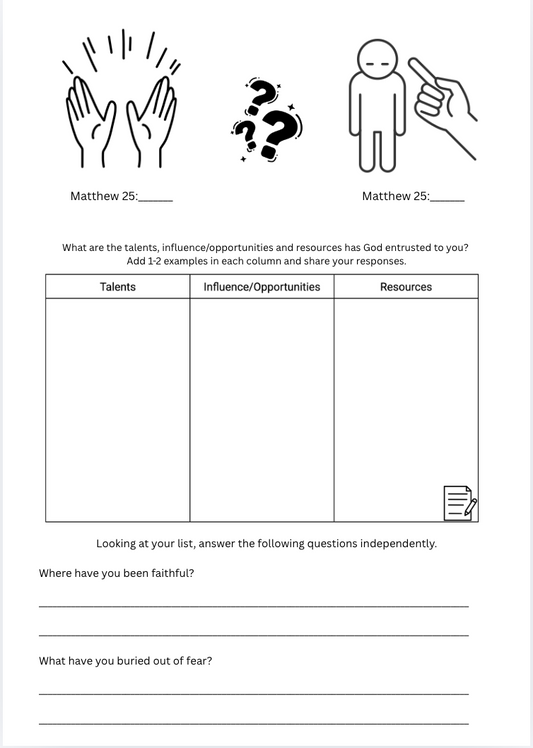A seed, a prayer and a promise: 5 Day Curriculum